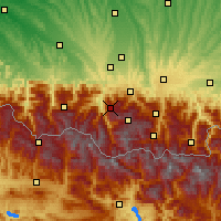 Nearby Forecast Locations - Hautacam - Mapa