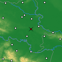 Nearby Forecast Locations - Vinkovci - Mapa