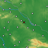 Nearby Forecast Locations - Đurđevac - Mapa