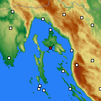 Nearby Forecast Locations - Krk - Mapa