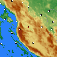 Nearby Forecast Locations - Otočac - Mapa