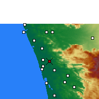 Nearby Forecast Locations - Chalakudy - Mapa