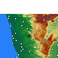 Nearby Forecast Locations - Erattupetta - Mapa