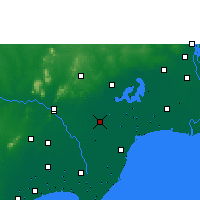 Nearby Forecast Locations - Gudivada - Mapa