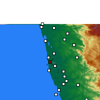 Nearby Forecast Locations - Kanjikkuzhi - Mapa