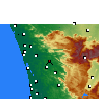Nearby Forecast Locations - Kothamangalam - Mapa