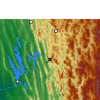 Nearby Forecast Locations - Lunglei - Mapa