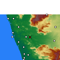 Nearby Forecast Locations - Ottapalam - Mapa