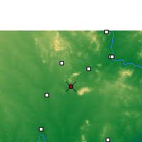 Nearby Forecast Locations - Palwancha - Mapa