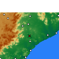 Nearby Forecast Locations - Rajam - Mapa