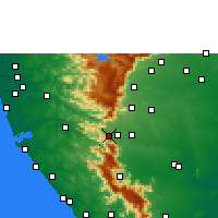 Nearby Forecast Locations - Shenkottai - Mapa