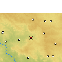 Nearby Forecast Locations - Tandur - Mapa