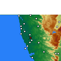 Nearby Forecast Locations - Thiruvalla - Mapa