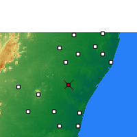 Nearby Forecast Locations - Tindivanam - Mapa