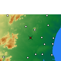 Nearby Forecast Locations - Tirukkoyilur - Mapa