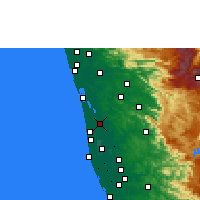 Nearby Forecast Locations - Vaikom - Mapa