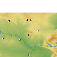 Nearby Forecast Locations - Wanaparthi - Mapa