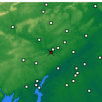 Nearby Forecast Locations - King of Prussia - Mapa