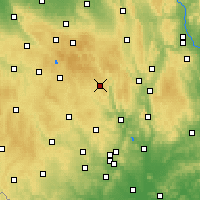 Nearby Forecast Locations - Bystřice nad Pernštejnem - Mapa