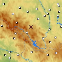 Nearby Forecast Locations - Prachatice - Mapa