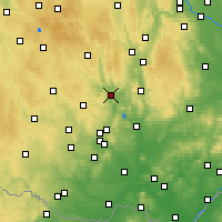 Nearby Forecast Locations - Tišnov - Mapa