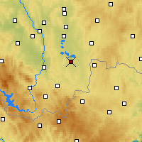 Nearby Forecast Locations - Třeboň - Mapa