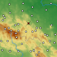 Nearby Forecast Locations - Bolków - Mapa