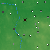 Nearby Forecast Locations - Poddębice - Mapa