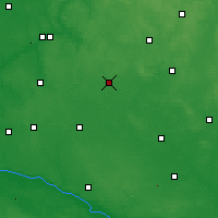 Nearby Forecast Locations - de Żuromin - Mapa