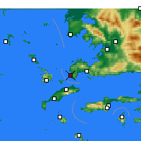 Nearby Forecast Locations - Turgutreis - Mapa
