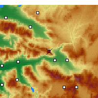 Nearby Forecast Locations - Buldan - Mapa