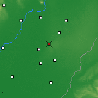 Nearby Forecast Locations - Hajdúböszörmény - Mapa