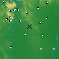 Nearby Forecast Locations - Monor - Mapa