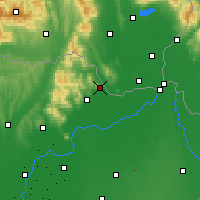 Nearby Forecast Locations - Sátoraljaújhely - Mapa