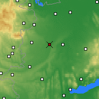 Nearby Forecast Locations - Sárvár - Mapa