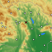 Nearby Forecast Locations - Hanušovce nad Topľou - Mapa