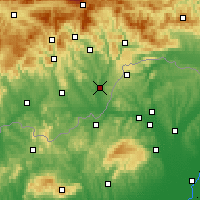 Nearby Forecast Locations - Tornaľa - Mapa