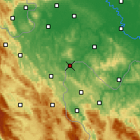 Nearby Forecast Locations - Velika Kladuša - Mapa
