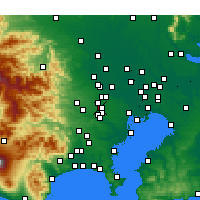 Nearby Forecast Locations - Nishi-tokyo - Mapa