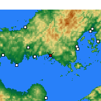 Nearby Forecast Locations - Shunan - Mapa