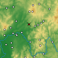 Nearby Forecast Locations - Büdingen - Mapa