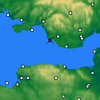 Nearby Forecast Locations - Porthcawl - Mapa