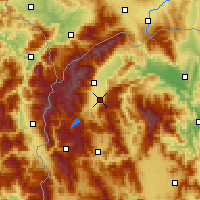 Nearby Forecast Locations - Čegrane - Mapa