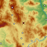 Nearby Forecast Locations - Podujevo - Mapa