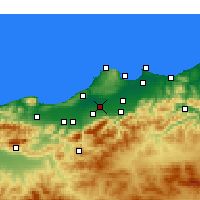 Nearby Forecast Locations - Boufarik - Mapa