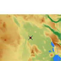 Nearby Forecast Locations - Dubti - Mapa