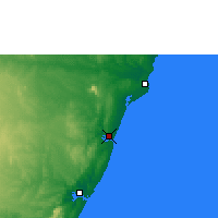 Nearby Forecast Locations - Kilifi - Mapa