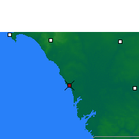 Nearby Forecast Locations - Joal-Fadiute - Mapa