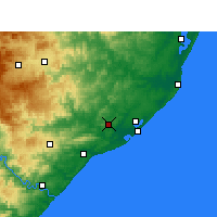 Nearby Forecast Locations - Empangeni - Mapa