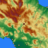 Nearby Forecast Locations - Isérnia - Mapa